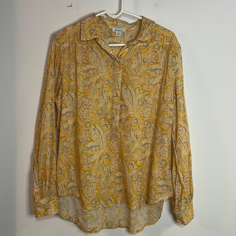Yellow Paisley Women's Top